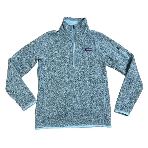 Patagonia Better Sweater 1/4-Zip Pullover Fleece Blue Size M - Picture 2 of 11
